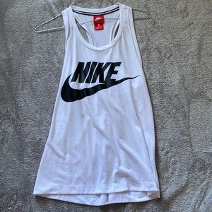 White Nike tank top great condition.